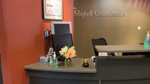 Skopek Orthodontics office front desk