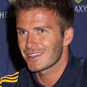 Skopek Orthodontics portrait of David Beckham exposing his bright smile